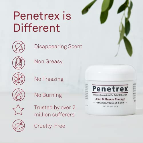 Penetrex Joint & Muscle Therapy, 2 Oz Cream – Intensive Concentrate for Relie...