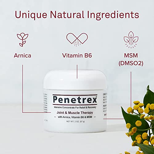 Penetrex Joint & Muscle Therapy, 2 Oz Cream – Intensive Concentrate for Relie...