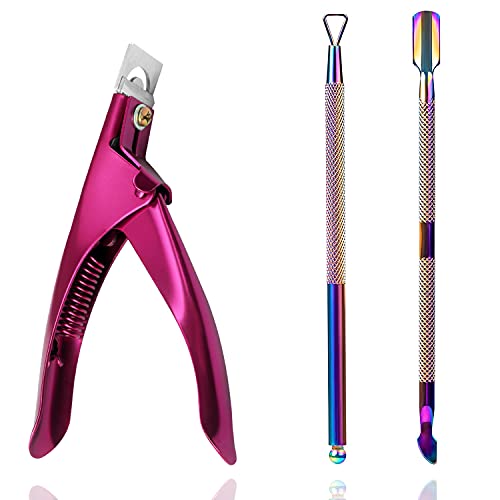Professional Acrylic Nail Clippers for Acrylic Nails, Nail Tip Cutter Trimmer...