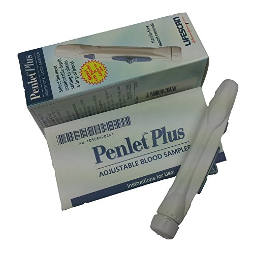 Lifescan Lancing Device One Touch Penlet Plus Adjustable Blood Sampler