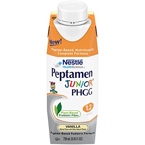 Peptamen Junior PHGG Formula with Plant-Based Prebiotic Fiber, Vanilla, 8.45 ...