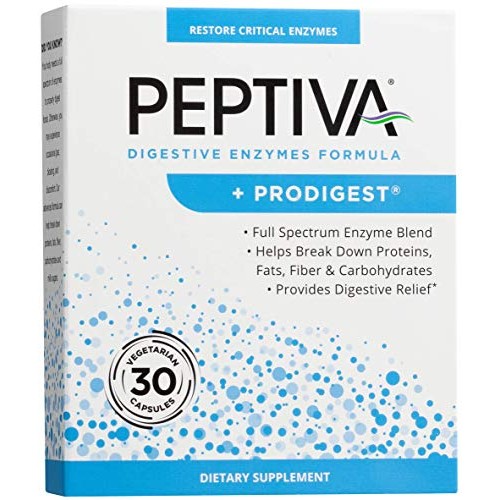 Peptiva Digestive Enzyme Supplement + ProDigest - Helps with Bloating, Gas, C...