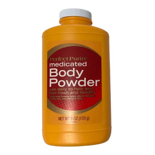 Perfect Purity Medicated Body Powder Triple Relief Formula, Absorbs Moisture,...
