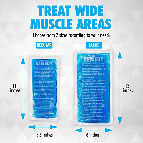 Gel Ice Packs for Injuries Reusable Gel (2 Pack) Reusable Hot Pack & Cold Pac...