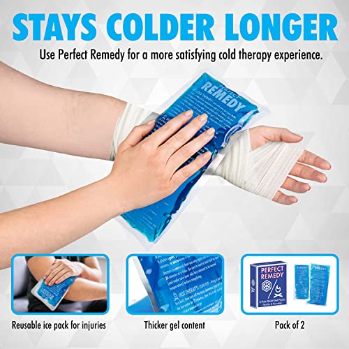 Gel Ice Packs for Injuries Reusable Gel (2 Pack) Reusable Hot Pack & Cold Pac...