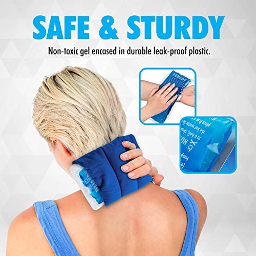 Gel Ice Packs for Injuries Reusable Gel (2 Pack) Reusable Hot Pack & Cold Pac...