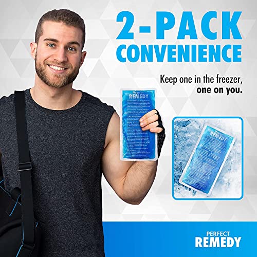 Gel Ice Packs for Injuries Reusable Gel (2 Pack) Reusable Hot Pack & Cold Pac...