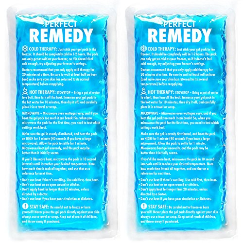 Gel Ice Packs for Injuries Reusable Gel (2 Pack) Reusable Hot Pack & Cold Pac...