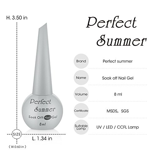 Perfect Summer Gel Nail Polish Set - Soft Tranquil Tones pink nude Wine Red K...