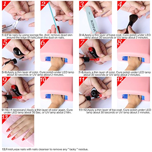 Perfect Summer Gel Nail Polish Set - Soft Tranquil Tones pink nude Wine Red K...