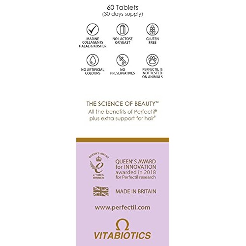 Vitabiotics Perfectil Hair Multivitamin | Hair Growth and Thickening Formula ...