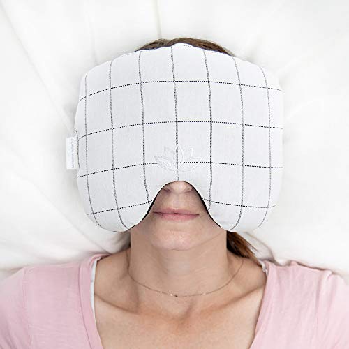 Perfection Collection Migraine Relief Eye Pillow Masks, Flaxseed Filled for H...