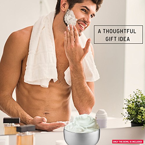 Perfecto Stainless Steel Shaving Bowl. Durable Metal Mug For Shaving Soap & C...