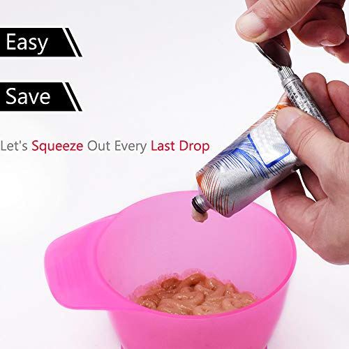 2pcs Tube Toothpaste Squeezer Keys, Metal Hair Dye Color Key Roller Dispenser...