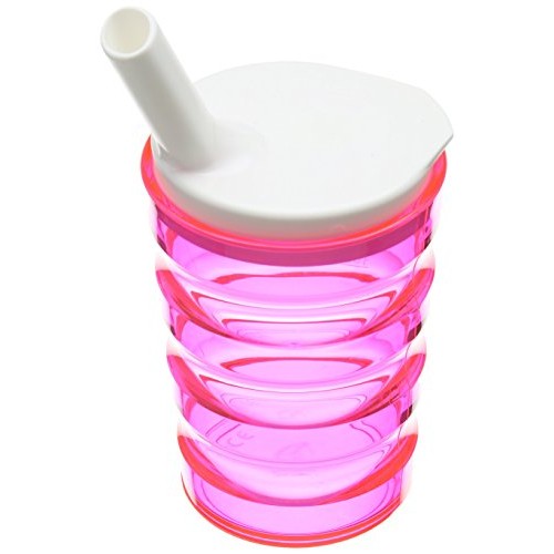 Performance Health Sure Grip 200 ml Non-Spill Pink Cup with Small Lid Aperture