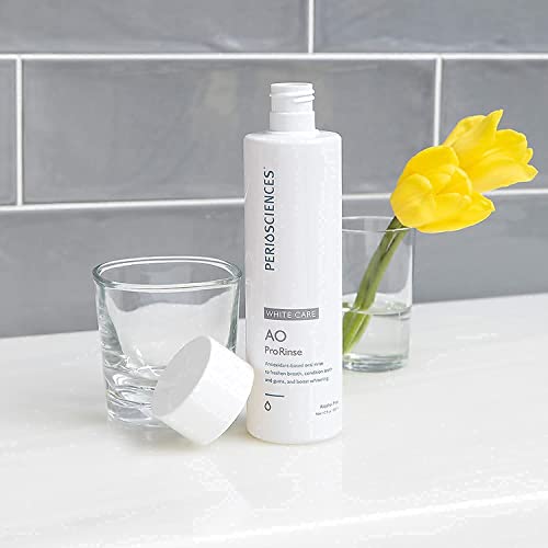 PerioScience White Care Mouthwash Rinse Oral Care Pre Brush - Mint Anti Cavit...