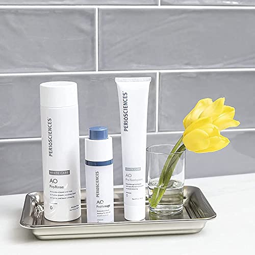 PerioScience White Care Mouthwash Rinse Oral Care Pre Brush - Mint Anti Cavit...