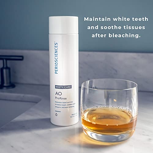 PerioScience White Care Mouthwash Rinse Oral Care Pre Brush - Mint Anti Cavit...