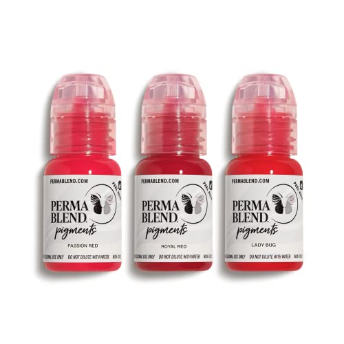 Perma Blend Red Lip Set, Permanent Makeup for Lips, Used for Permanent Makeup...