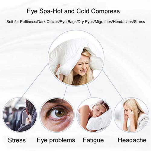 Permotary 2PCS Gel Eye Mask Reusable Hot Cold Compress Pack Eye Therapy ,Ther...