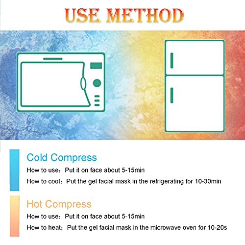 Permotary 2PCS Gel Eye Mask Reusable Hot Cold Compress Pack Eye Therapy ,Ther...