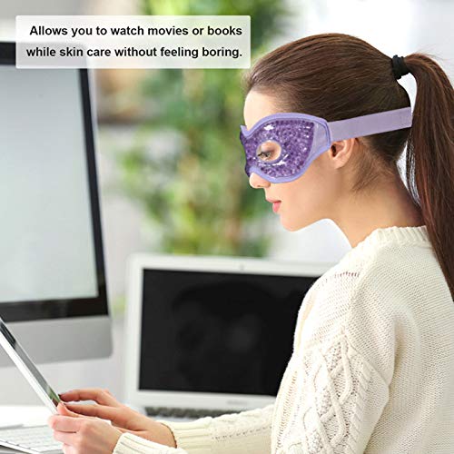 Permotary 2PCS Gel Eye Mask Reusable Hot Cold Compress Pack Eye Therapy ,Ther...