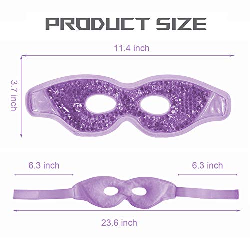 Permotary 2PCS Gel Eye Mask Reusable Hot Cold Compress Pack Eye Therapy ,Ther...