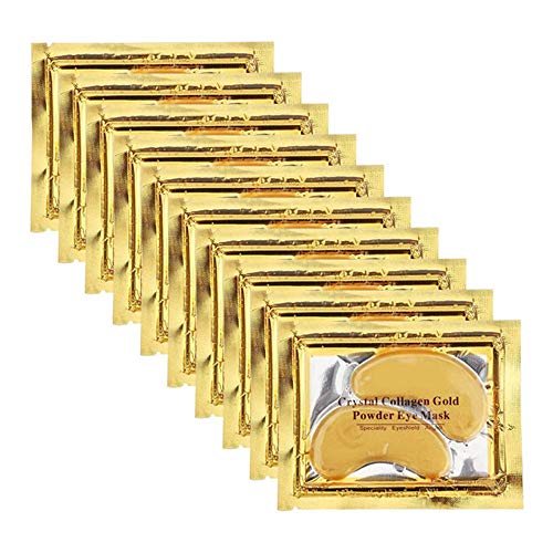 Permotary 30 Pairs 24K Gold Gel Collagen Eye Pads,Crystal Collagen Under Eye ...