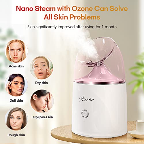 Facial Steamer, Auzro Nano lonic Face Steamer Aromatherapy Design for Home Sa...