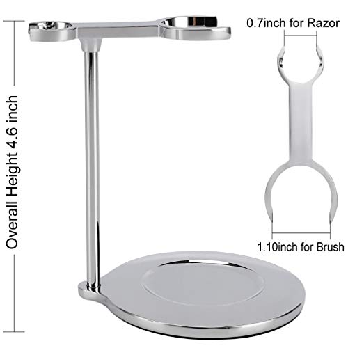 PerPro Deluxe Heavy Duty Razor Brush Stand and Stainless Steel Double Layer S...
