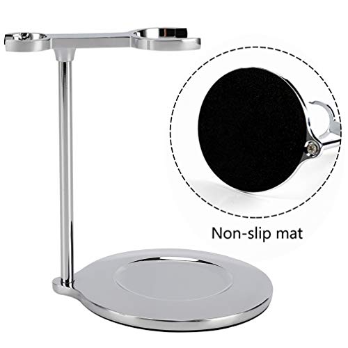 PerPro Deluxe Heavy Duty Razor Brush Stand and Stainless Steel Double Layer S...