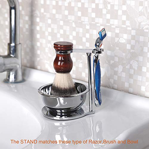 PerPro Deluxe Heavy Duty Razor Brush Stand and Stainless Steel Double Layer S...