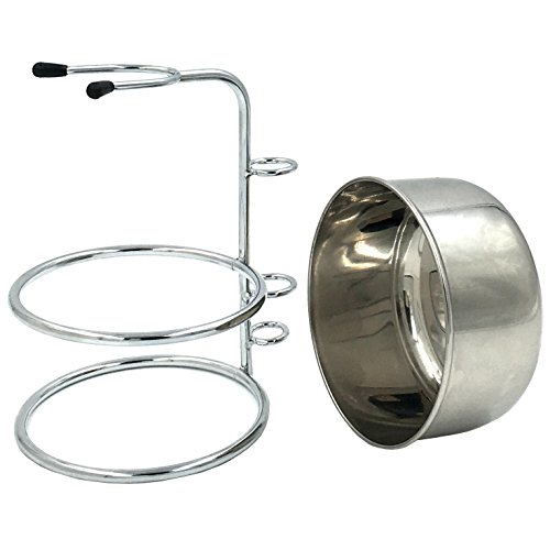 PerPro Mens Shaving Grooming Sets, Beautiful Stainless Steel Shave Bowl and S...