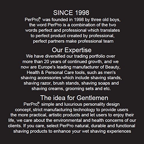 PerPro Mens Shaving Grooming Sets, Beautiful Stainless Steel Shave Bowl and S...