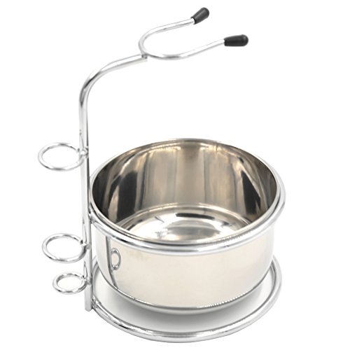 Professional Shaving Sets for Men, Universal Shave Stand Holder With Stainles...