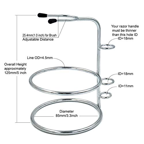 Professional Shaving Sets for Men, Universal Shave Stand Holder With Stainles...