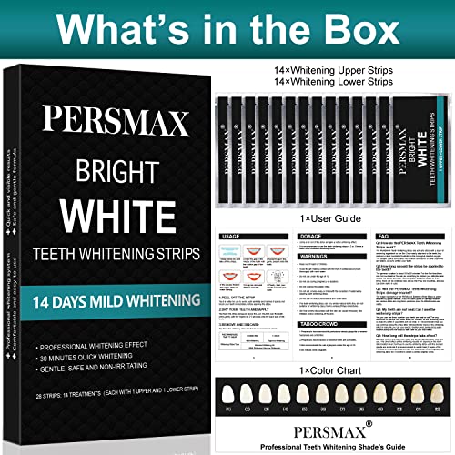 PERSMAX Teeth Whitening Strips, Non-Sensitive Teeth Whitener for Tooth Whiten...