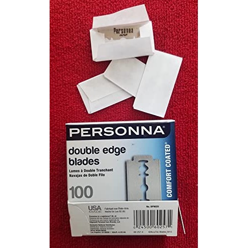 Personna Double Edge Razor Blades in White Wrapper 100 count