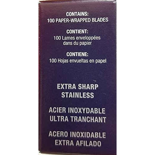 Personna Double Edge Razor Blades in White Wrapper 100 count