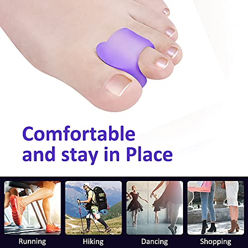 Pesalmon 12Pack Gel Toe Separators for Overlapping Toes, Bunion Corrector and...
