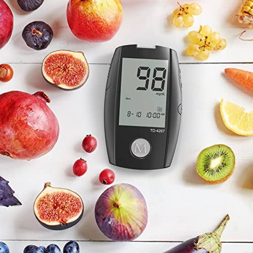 Blood Glucose Monitor Kit, 100 Counts 30 Gauge Lancets, 100 Blood Test Strips...