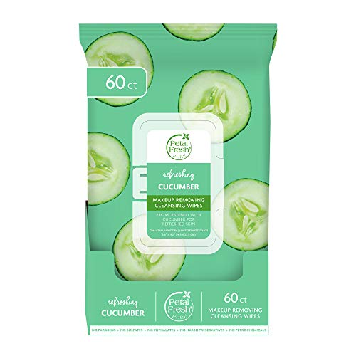 Petal Fresh Refreshing Cucumber Makeup Removing, Cleansing Towelettes, Gentle...