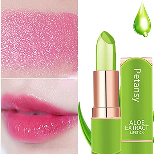 Petansy 3 Packs Aloe Vera Lipstick , Lips Moisturizer Long Lasting Nutritious...