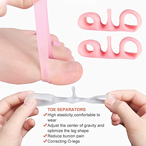 Toe Separator,Toe Spacers,Toe Straightener,Toe Spreaders to Correct Bunions a...