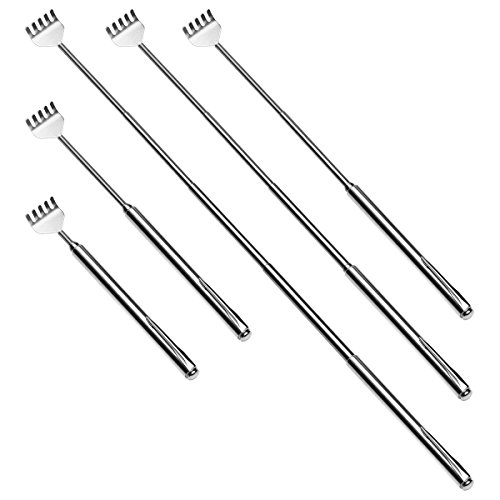 Claw Back Scratcher Extendable, Metal Portable Telescopic Backscratchers 8 Pack