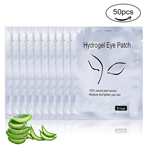 100 Pairs Lint Under Eye Patch Gel Pad Patches for Eyelash Extensions Supply ...