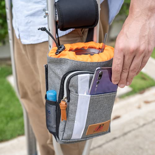 Underarm Crutch Carrying Pouch Bag with Soft Padded Hand Grip by Pf™ - Undera...