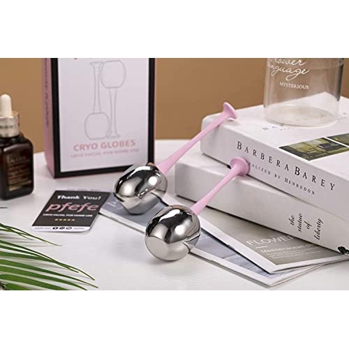 Ice Globes Facial Skin Care Freeze Tools for Women Face & Eyes, Stainless Ste...