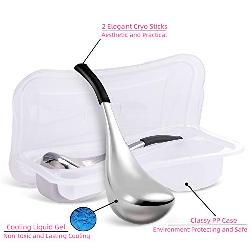 Ice Globes Facial Skin Care Tools for Women Face Eyes, Stainless Steel Face B...