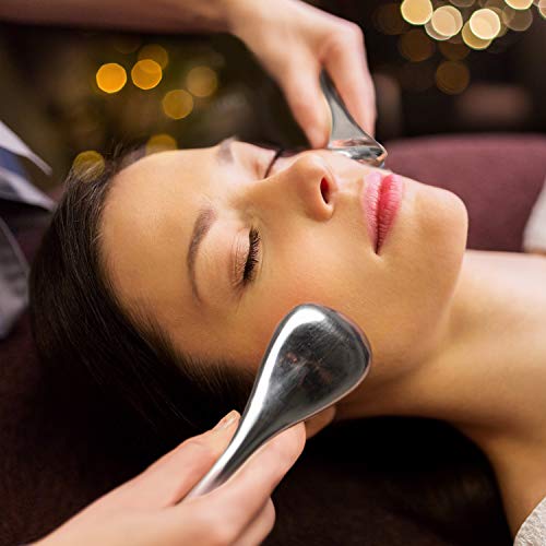 Ice Globes Facial Skin Care Tools for Women Face Eyes, Stainless Steel Face B...